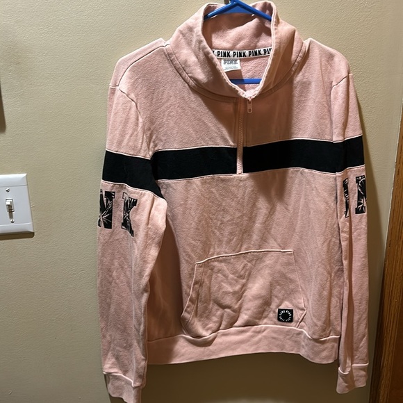 Pink Victoria Secret quarter zip top - Picture 2 of 5